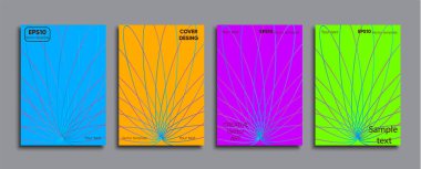 Yaratıcı renkli kapak. Kapak tasarımı.