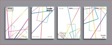 Yaratıcı renkli kapak. Kapak tasarımı.