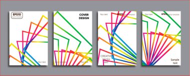 Yaratıcı renkli kapak. Kapak tasarımı.