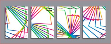 Yaratıcı renkli kapak. Kapak tasarımı.