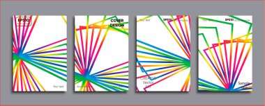 Yaratıcı renkli kapak. Kapak tasarımı.