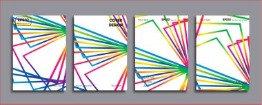 Yaratıcı renkli kapak. Kapak tasarımı.
