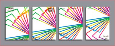 Yaratıcı renkli kapak. Kapak tasarımı.