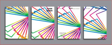 Yaratıcı renkli kapak. Kapak tasarımı.