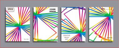 Yaratıcı renkli kapak. Kapak tasarımı.