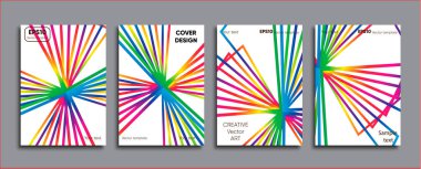 Yaratıcı renkli kapak. Kapak tasarımı.