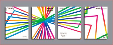 Yaratıcı renkli kapak. Kapak tasarımı.