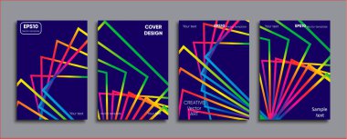 Yaratıcı renkli kapak. Kapak tasarımı.