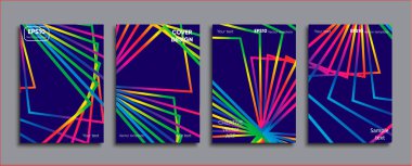Yaratıcı renkli kapak. Kapak tasarımı.