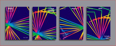 Yaratıcı renkli kapak. Kapak tasarımı.