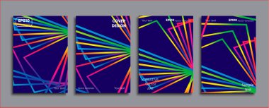 Yaratıcı renkli kapak. Kapak tasarımı.