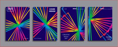 Yaratıcı renkli kapak. Kapak tasarımı.