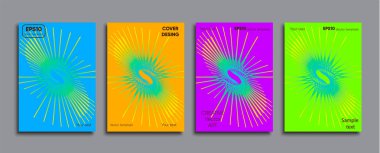 Yaratıcı renkli kapak. Kapak tasarımı.