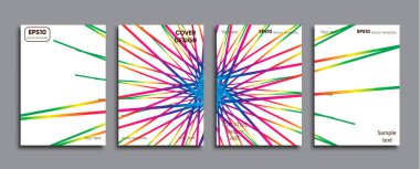 Yaratıcı renkli kapak. Kapak tasarımı.