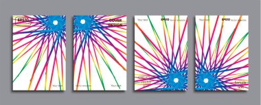 Yaratıcı renkli kapak. Kapak tasarımı.