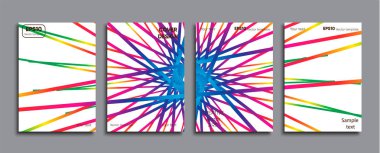 Yaratıcı renkli kapak. Kapak tasarımı.