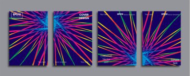 Yaratıcı renkli kapak. Kapak tasarımı.