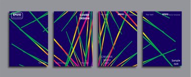 Yaratıcı renkli kapak. Kapak tasarımı.