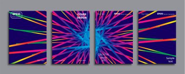 Yaratıcı renkli kapak. Kapak tasarımı.