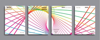 Yaratıcı renkli kapak. Kapak tasarımı.