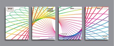 Yaratıcı renkli kapak. Kapak tasarımı.