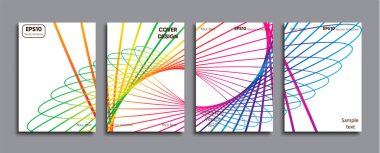 Yaratıcı renkli kapak. Kapak tasarımı.