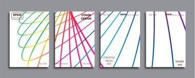 Yaratıcı renkli kapak. Kapak tasarımı.