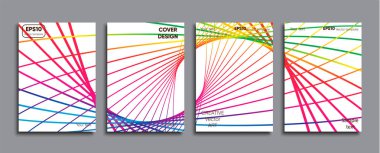 Yaratıcı renkli kapak. Kapak tasarımı.