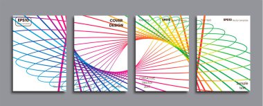 Yaratıcı renkli kapak. Kapak tasarımı.