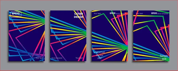 Yaratıcı renkli kapak. Kapak tasarımı.