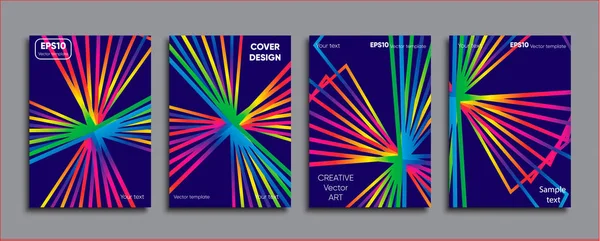 Yaratıcı renkli kapak. Kapak tasarımı.