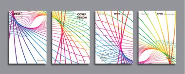Yaratıcı renkli kapak. Kapak tasarımı.