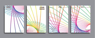 Yaratıcı renkli kapak. Kapak tasarımı.