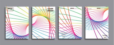 Yaratıcı renkli kapak. Kapak tasarımı.