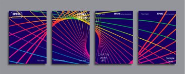 Yaratıcı renkli kapak. Kapak tasarımı.