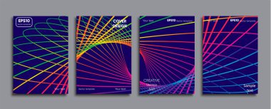 Yaratıcı renkli kapak. Kapak tasarımı.