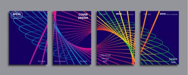 Yaratıcı renkli kapak. Kapak tasarımı.