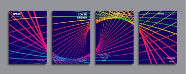 Yaratıcı renkli kapak. Kapak tasarımı.