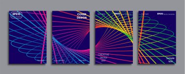 Yaratıcı renkli kapak. Kapak tasarımı.