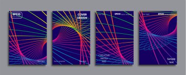 Yaratıcı renkli kapak. Kapak tasarımı.