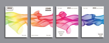 Yaratıcı renkli kapak. Kapak tasarımı.