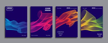 Yaratıcı renkli kapak. Kapak tasarımı.