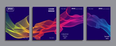 Yaratıcı renkli kapak. Kapak tasarımı.