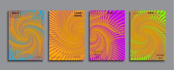 Kreativer Farbiger Einband Cover Design — Stockvektor