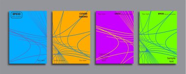 Yaratıcı renkli kapak. Kapak tasarımı.