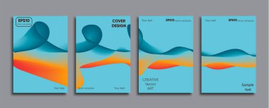 Yaratıcı renkli kapak. Kapak tasarımı.