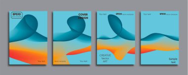 Yaratıcı renkli kapak. Kapak tasarımı.