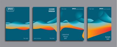 Yaratıcı renkli kapak. Kapak tasarımı.