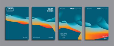 Yaratıcı renkli kapak. Kapak tasarımı.