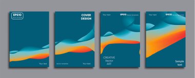 Yaratıcı renkli kapak. Kapak tasarımı.